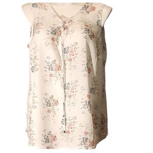 Terra&Sky Sheer Floral Sleeveless Tank Top Blouse Size 1X